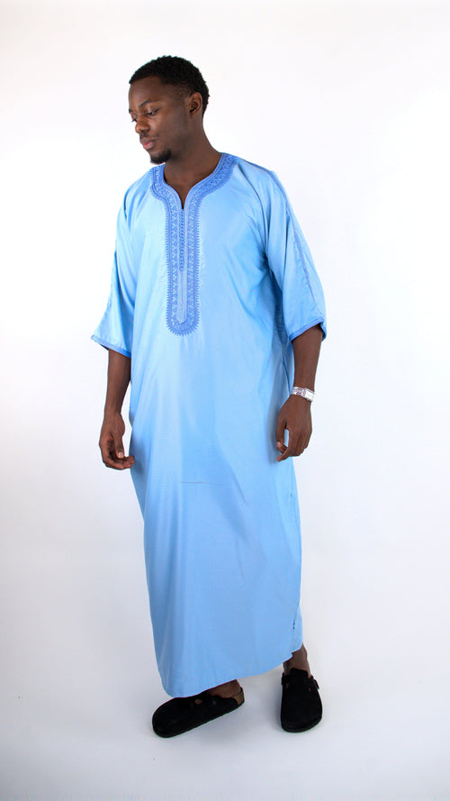 PREMIUM ICE BLUE GANDOURA