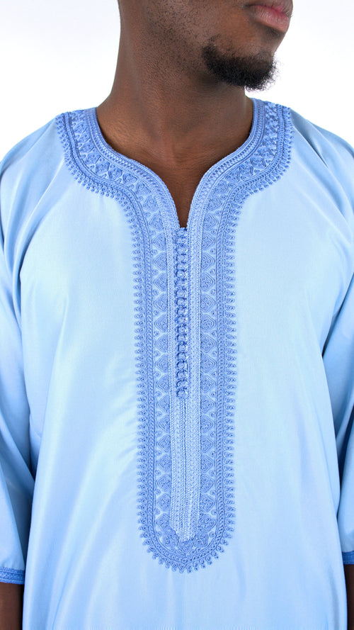 PREMIUM ICE BLUE GANDOURA