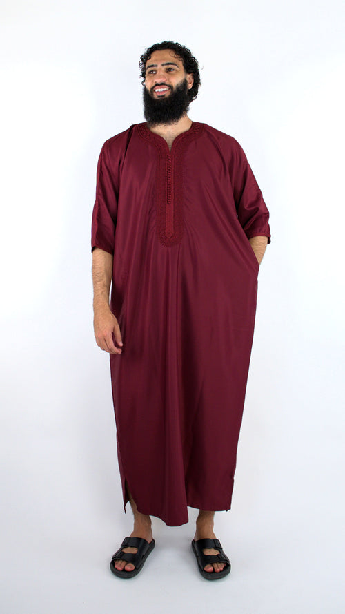 PREMIUM CRIMSON GANDOURA