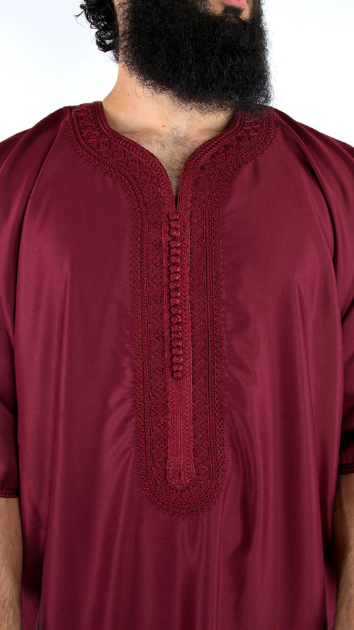 PREMIUM CRIMSON GANDOURA