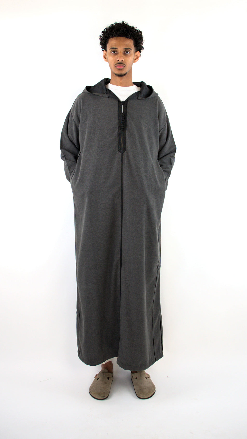 SIGNATURE CHARCOAL DJELLABA