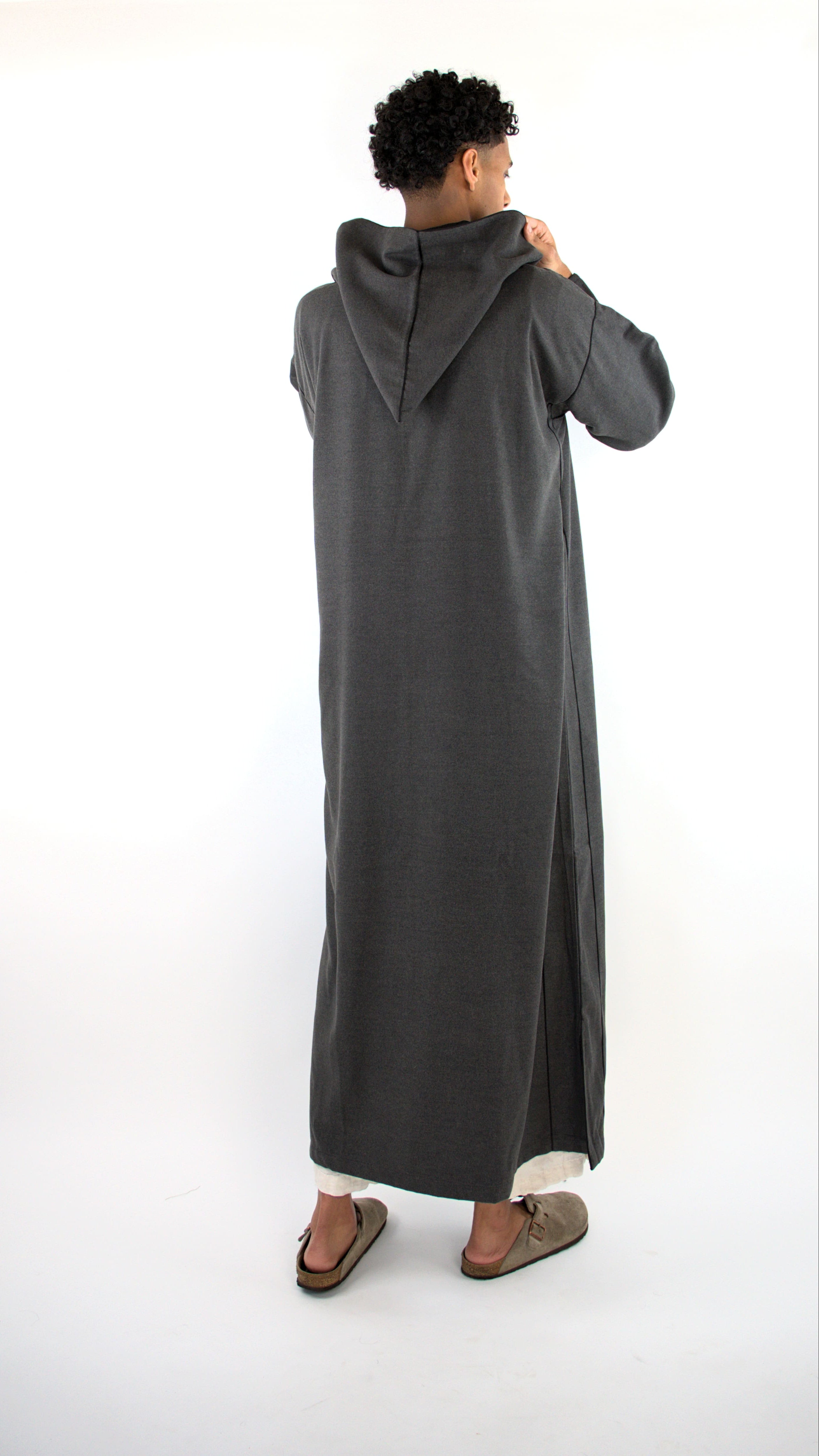 SIGNATURE CHARCOAL DJELLABA