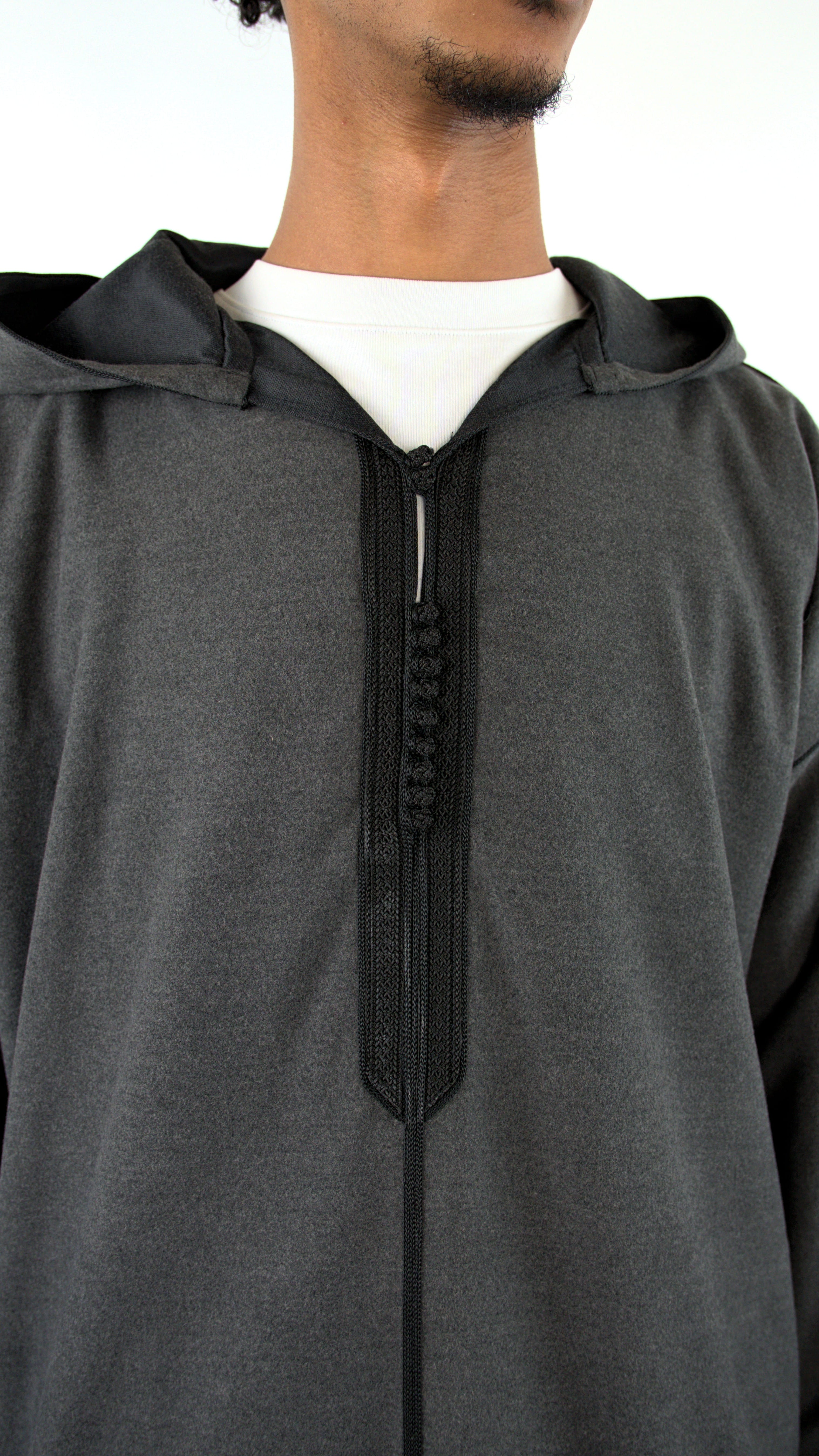 SIGNATURE CHARCOAL DJELLABA